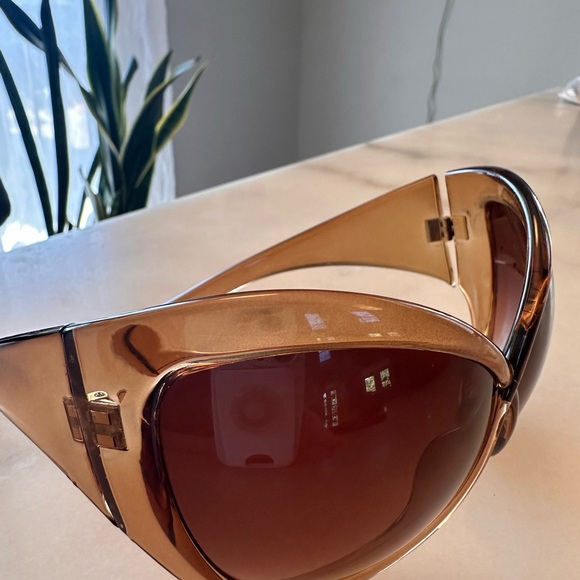 *RARE* TOM FORD "Bug" Oversize Brown Gradient Sunglasses NEW With Case and Cloth - Picture 5 of 6